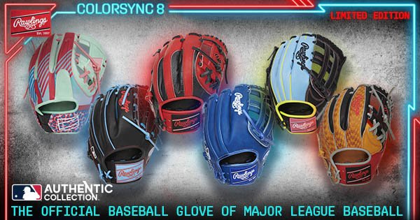 New Rawlings Color Sync 8.0 Gloves