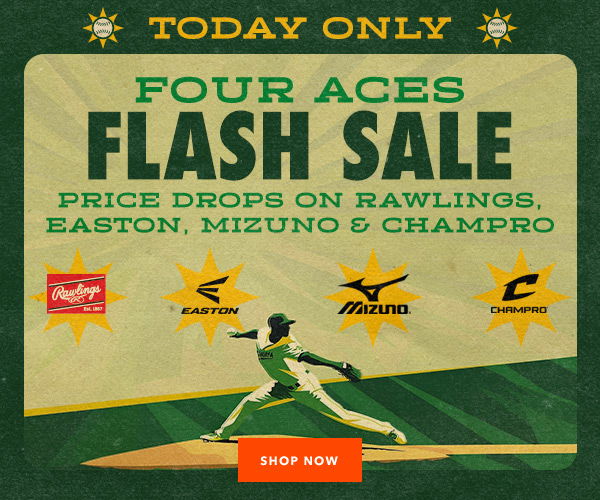 Today Only - Price Drops on Rawlings, Easton, Mizuno and Champro