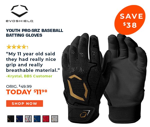 Evoshield Youth PRO-SRZ Baseball Batting Gloves