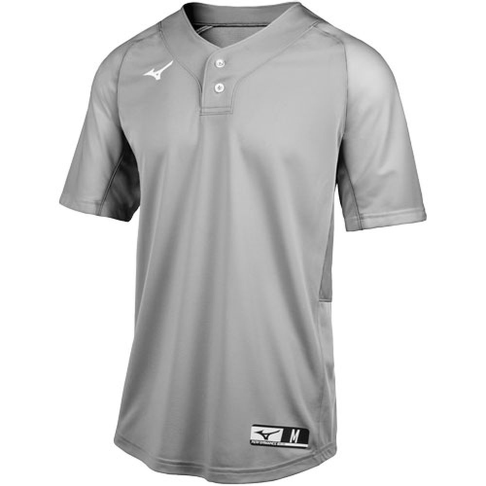 Mizuno Mens Aerolite 2-Button Baseball Jersey