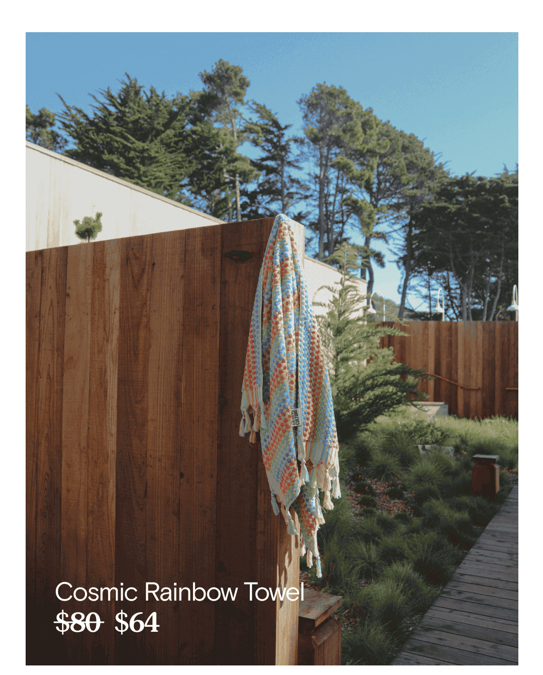 Cosmic Rainbow Towel \\$64