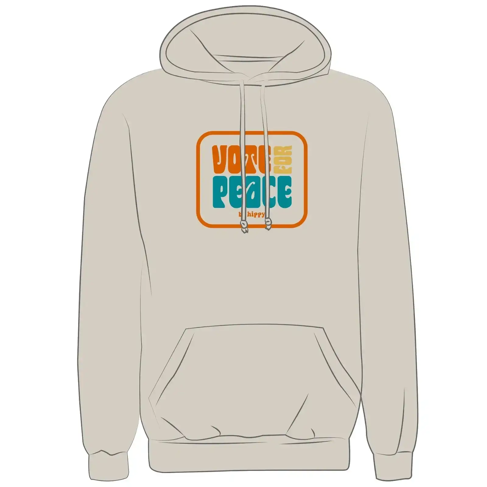 Image of Vote for Peace Midweight Hoodie