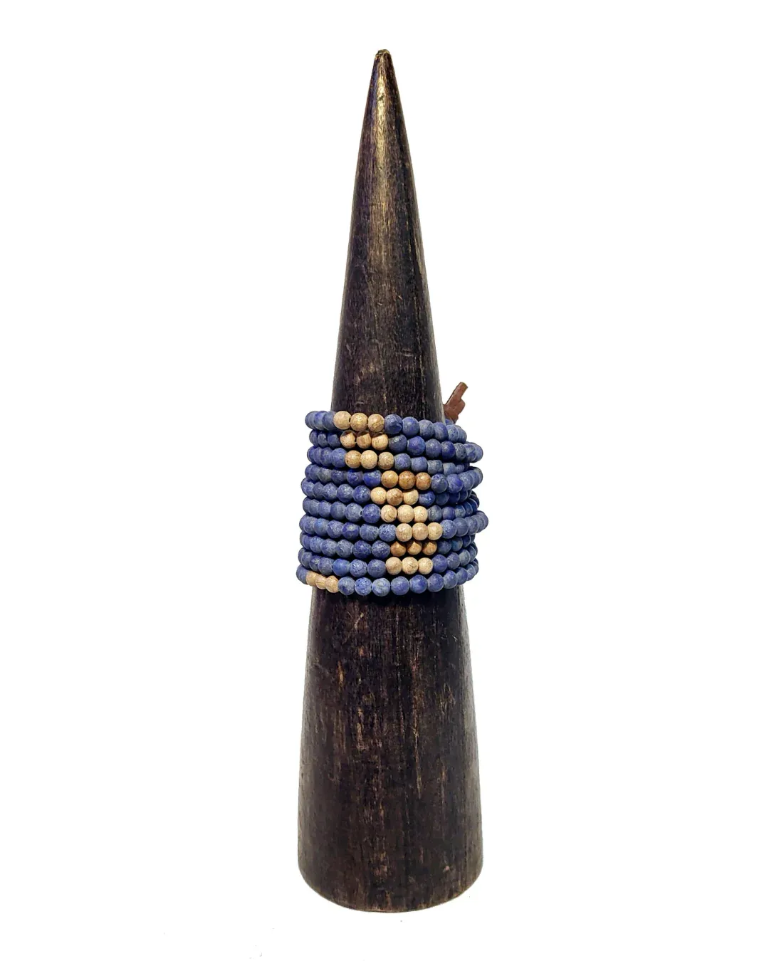 Image of Lapis with Wood Beads Bracelet