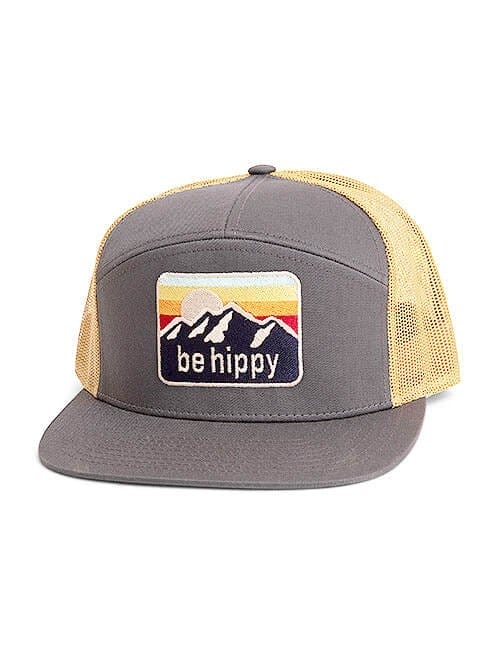 Image of Sunrise 7-Panel Gray/Yellow Hat