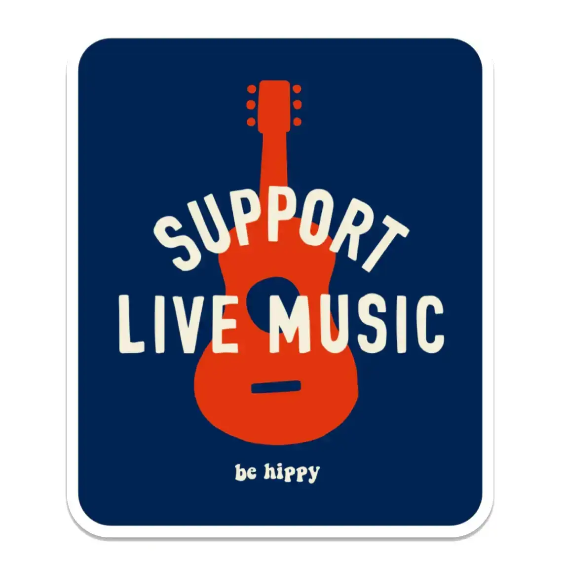 Image of Support Live Music Sticker