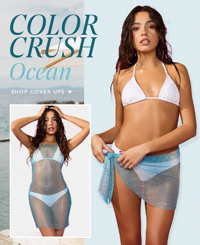 Color Crush Ocean, Shop Cover Ups