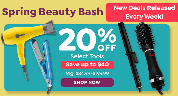 SPRING BEAUTY BASH, 20% OFF SELECT TOOLS