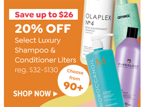 20% OFF SELECT LUXURY LITERS