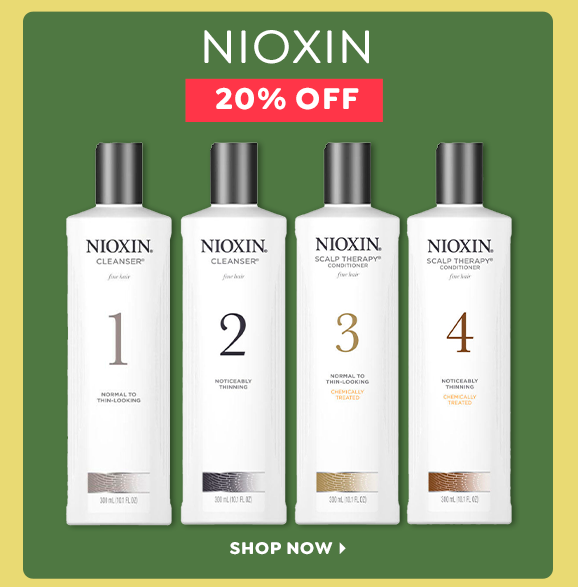 20% OFF NIOXIN SHAMPOO & CONDITIONER