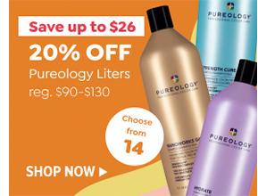 20% OFF PUREOLOGY LITERS