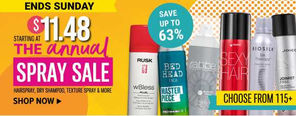 STARTING AT \\$11.48 THE ANNUAL SPRAY SALE