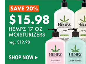 \\$15.98 HEMPZ MOISTURIZERS