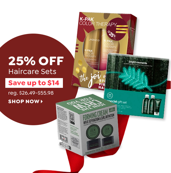 25% OFF HAIRCARE SETS