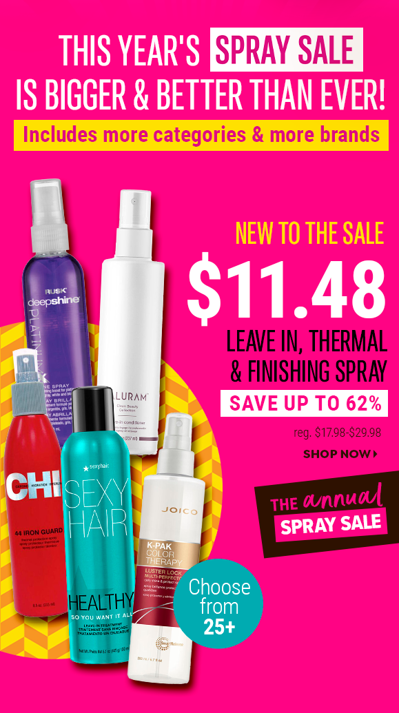 \\$11.48 LEAVE IN, THERMAL & FINISHING SPRAY