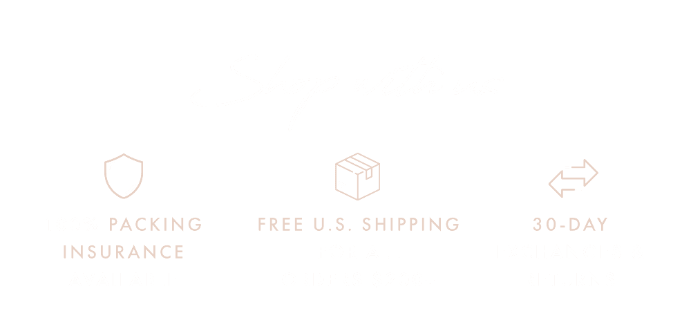 Shop with us: 100% packing insurance available, free shipping in the U.S. (Orders \\$200+), 30-day exchanges & returns