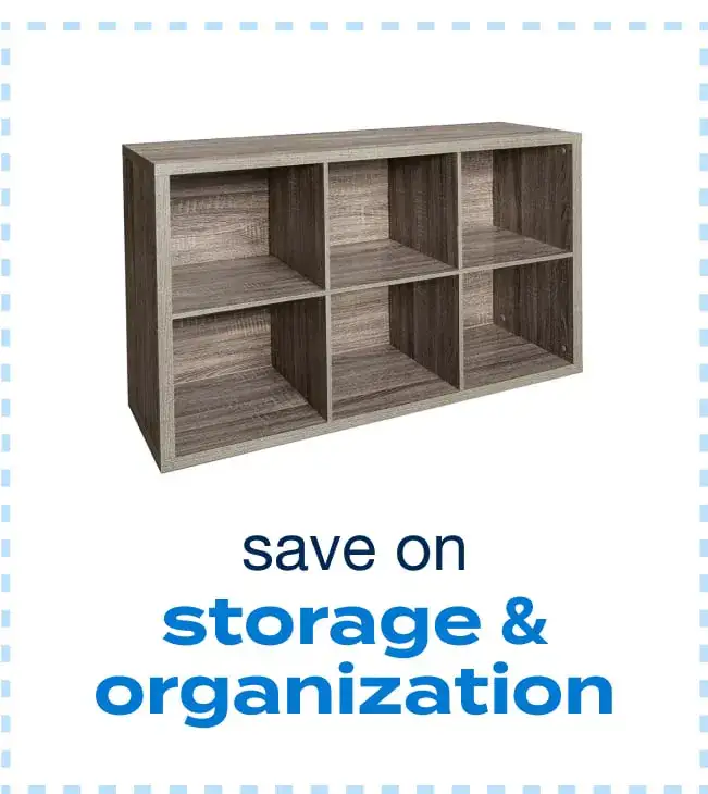 save on storage & organization 