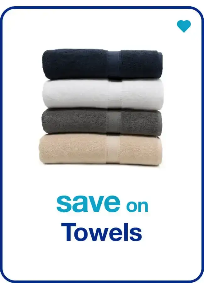 save on towels