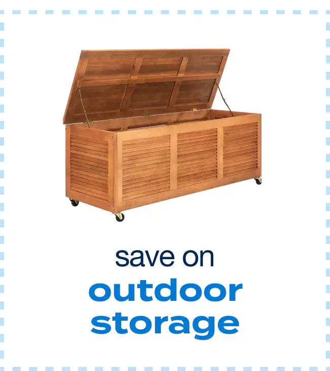 save on outdoor storage