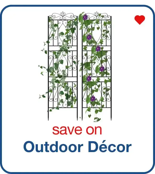 Save on Outdoor Decor