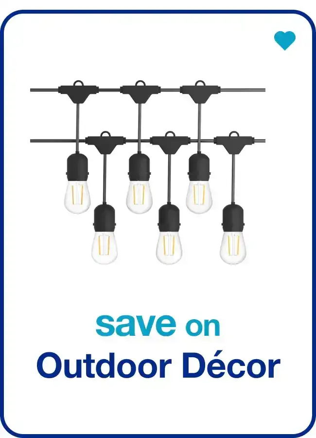 save on outdoor décor