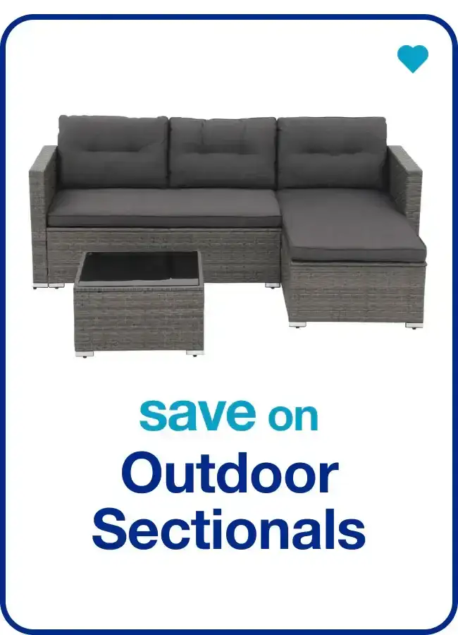 save on outdoor sectionals