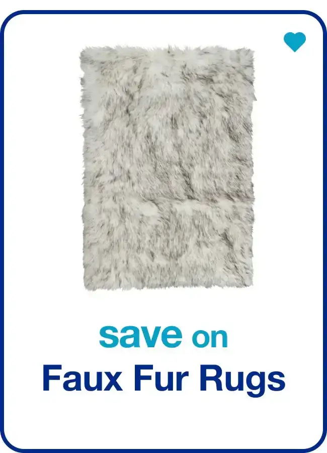 save on faux fur rugs