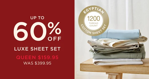 Up To 60% Off Sheet Sets