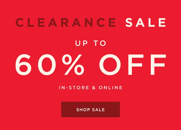 Clearance Sale - Ends Tonight