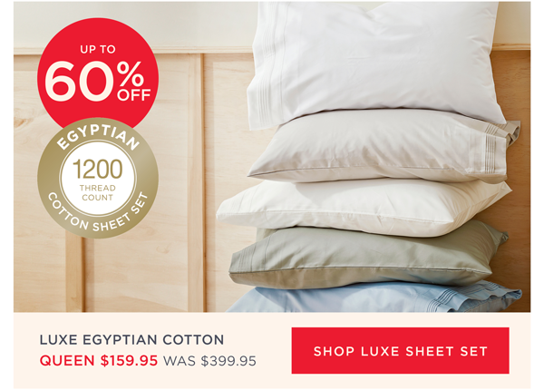 Up To 60% Off Luxe Sheet Set