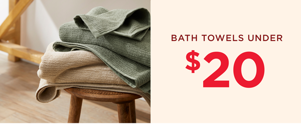 Bath Towels Under \\$20