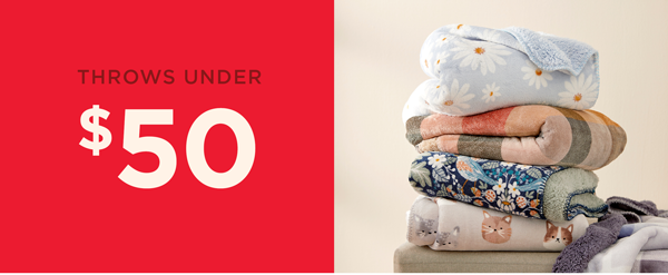 Throws Under \\$50