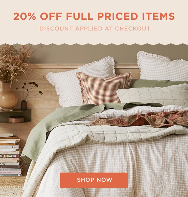 20% Off Full Priced Items