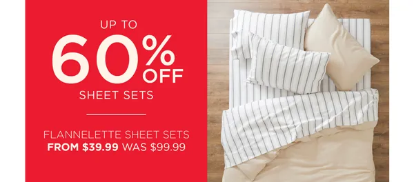 Up To 60% Off Sheet Sets