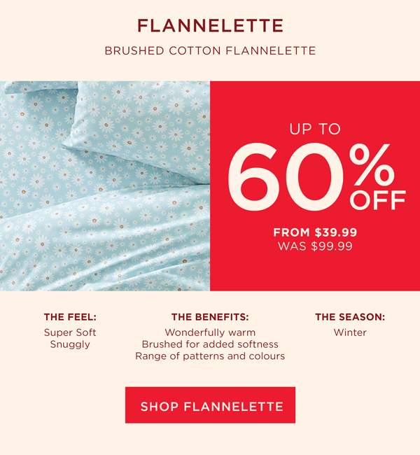 Up To 60% Off Flannelette