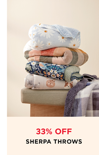 33% Off Sherpa Throws