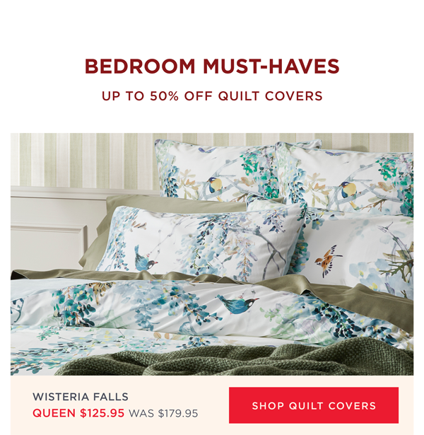 Up To 50% Off Quilt Covers