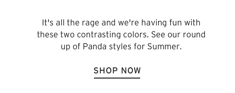 Panda Trend black and white sandals