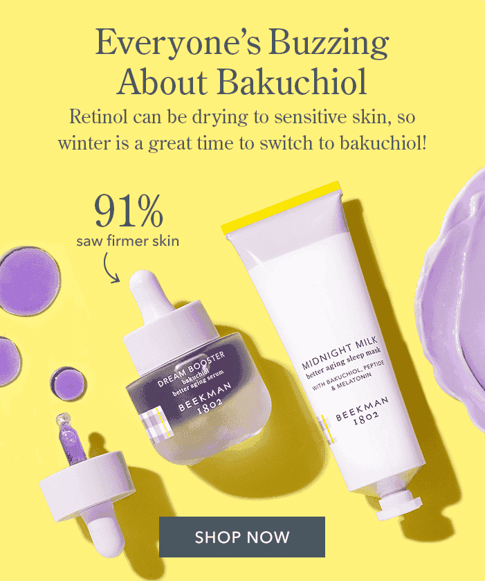 Everyone's Buzzing About Bakuchiol | Winter is a great time to switch from retinol to bakuchiol for all skin types! Shop Now 