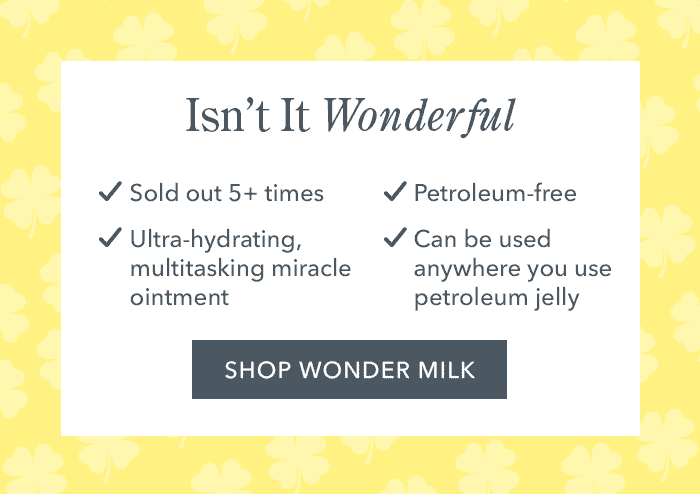 Isn't It Wonderful | SHOP WONDER MILK