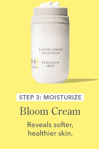 Step 3 for the AM: Moisturize with Bloom Cream