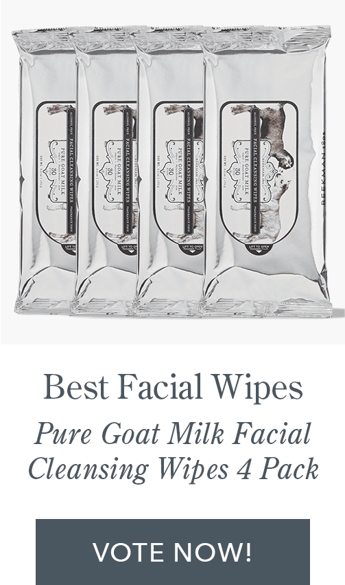 Best Facial Wipes: Pure Goat Milk Cleansing Wipes 4 Pack