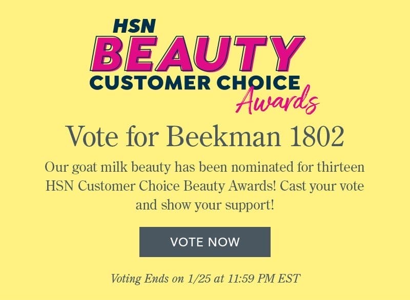 HSN Beauty Customer Choice Awards: Vote for Beekman 1802