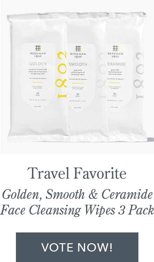 Travel Favorite: Golden, Smooth & Ceramide Face Cleansing Wipes 3 Pack