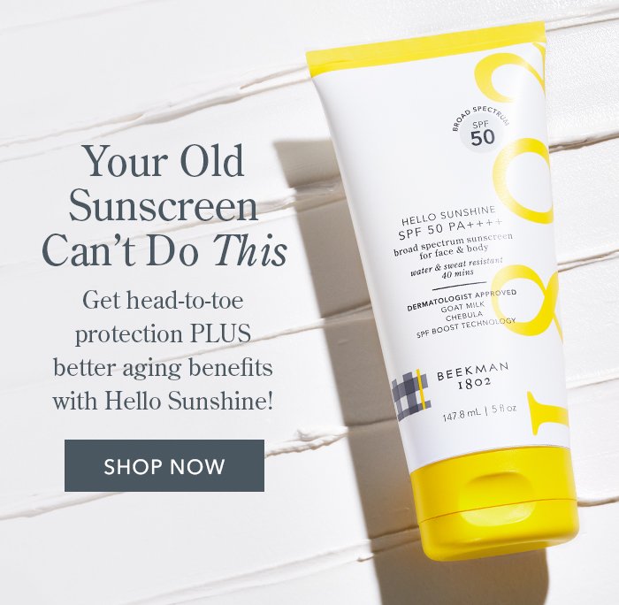 Your Old Sunscreen Can't Do This