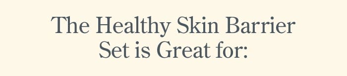 The Healthy Skin Barrier Set is Great for: