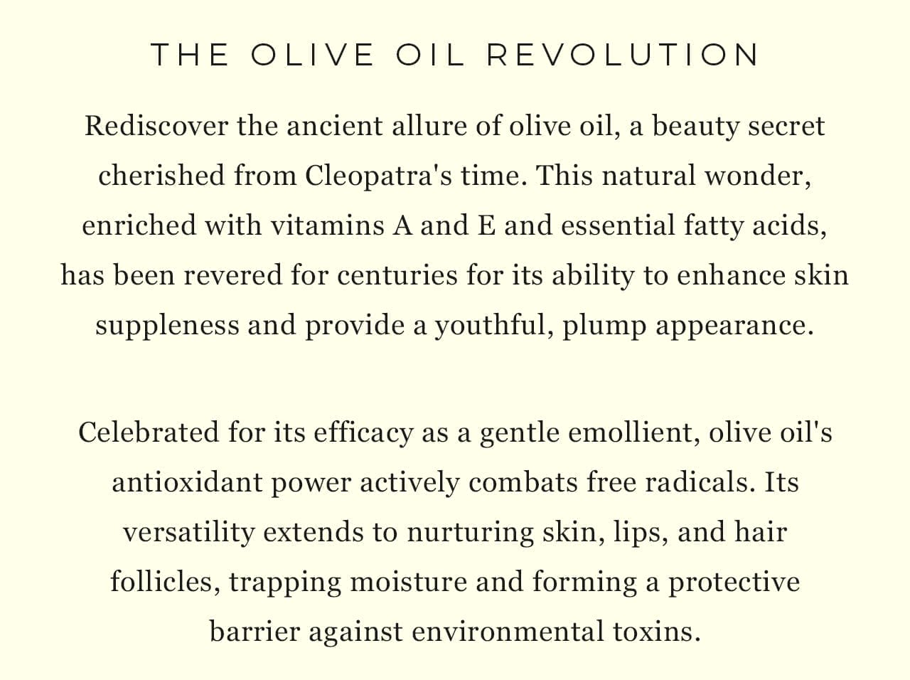 Olive Oil Revolution