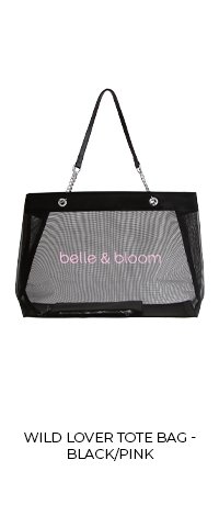 Wild Lover Tote Bag - Black/Pink