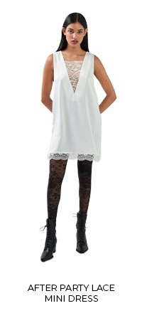 After Party Lace Mini Dress - Off-White