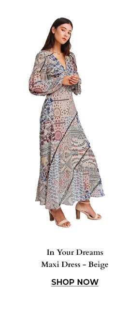 In Your Dreams Maxi Dress - Beige