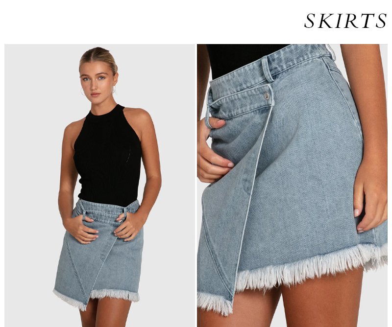 Dance With Me Denim Mini Skirt